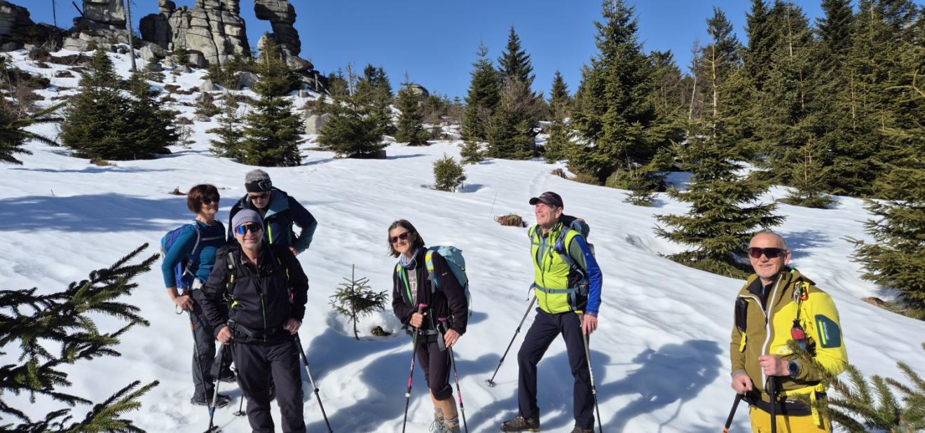 Frühlingssonne statt Schneemassen, DAV unterwegs auf dem Grenzsteig